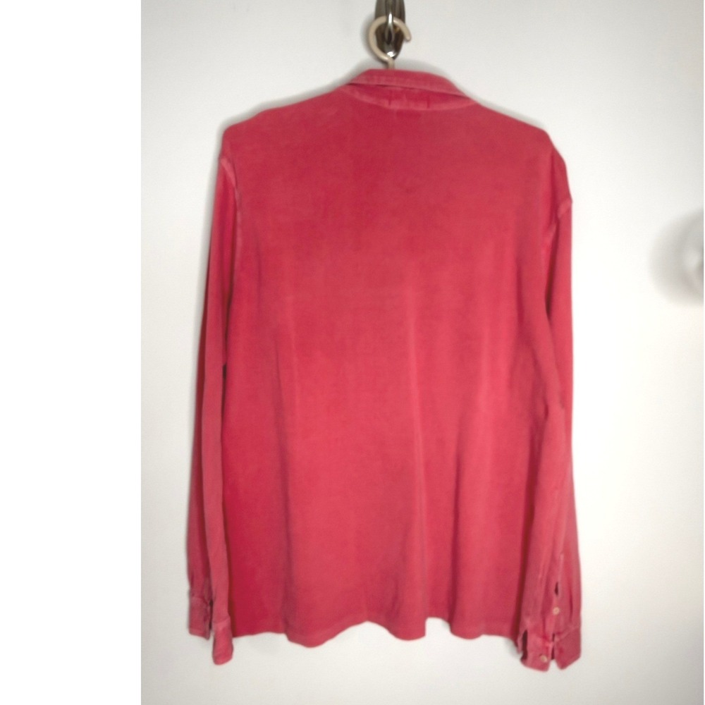 Polo Ralph Lauren Featherweight Long Sleeve Polo Coral Coastal Old MoneyXL - Picture 7 of 8